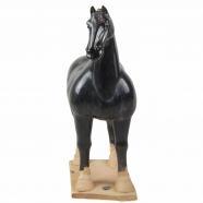 仿唐黑釉马 动物造型陶泥马雕塑 工艺品摆件(本产品已售完,需要的请联系客服)